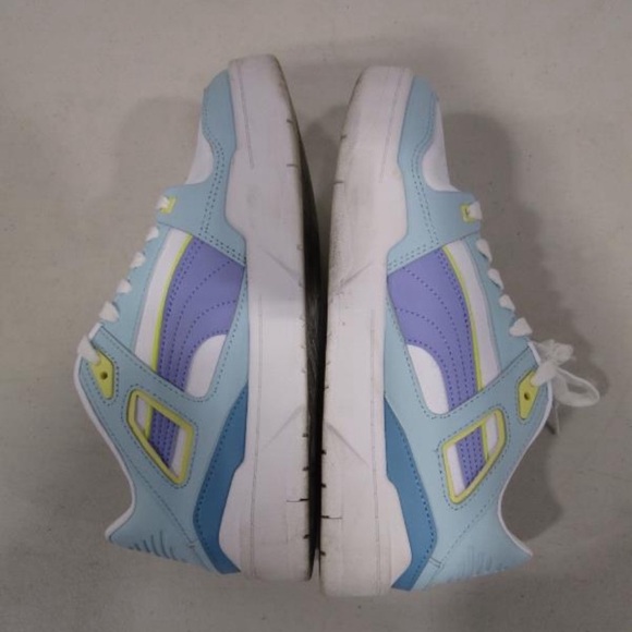 Puma Slipstream Leather white/Purple/Blue sneakers size 7 - Picture 4 of 8